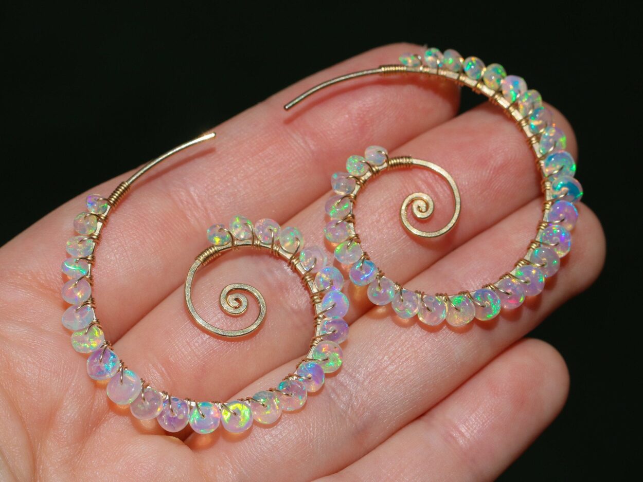 opal earring