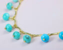 Turquoise and Amazonite Aqua Blue Gemstone Bohemian Bracelet