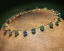 Ethiopian Black Opal Dainty Gemstone Bracelet