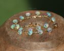 Ethiopian Opal Dainty Gemstone Bohemian Bracelet