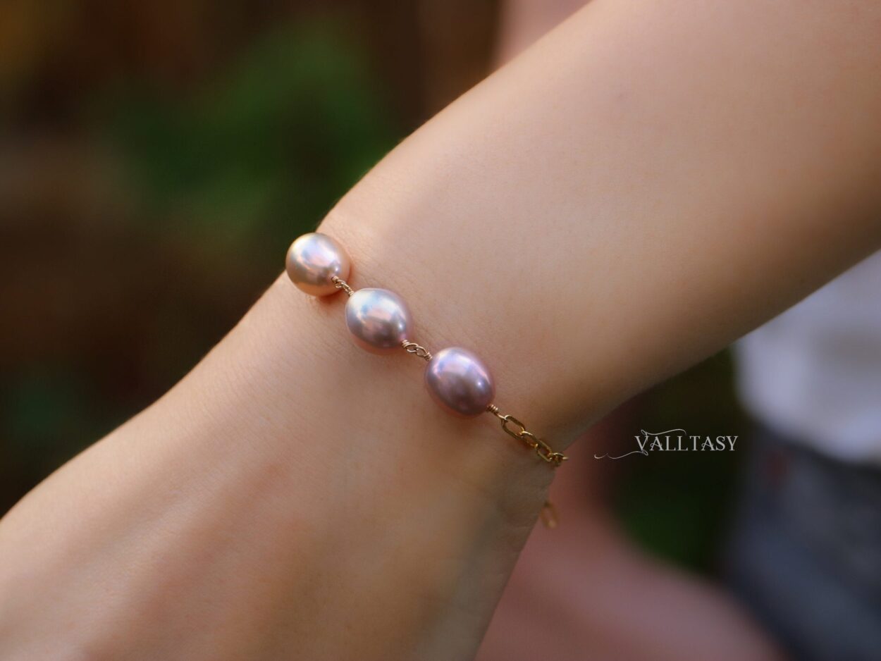 Peach Pearl Split Bracelet main image 0