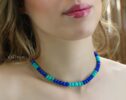 Turquoise and Lapis Lazuli Gemstone Bracelet