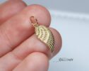 Solid Gold 14K Wing Charm