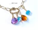 Solid Gold 14K Gemstone Charms of Your Choice